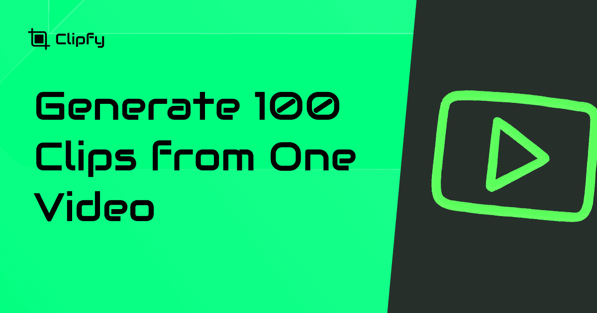 How to Generate 100 Clips from One Video Library