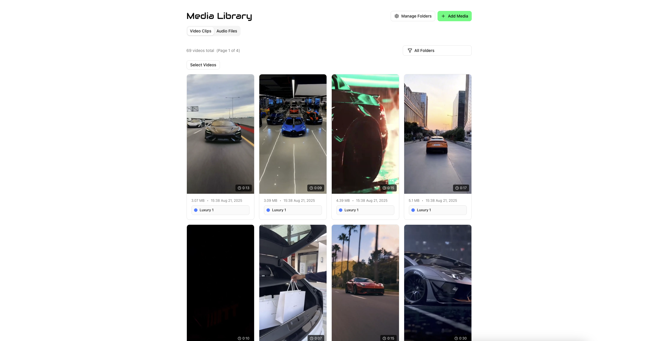 Upload Your Video Library